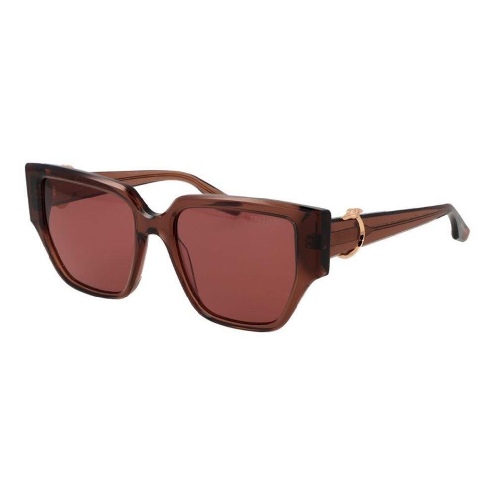 Trussardi Acetate Square-Frame Sunglasses Women Brown